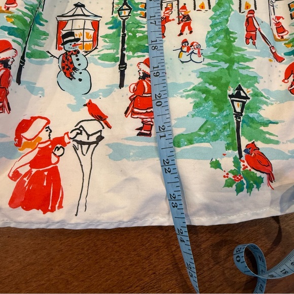 Modcloth Winter Wonderland Scene Christmas Navy A-Line Skirt, Size Small - Picture 11 of 13
